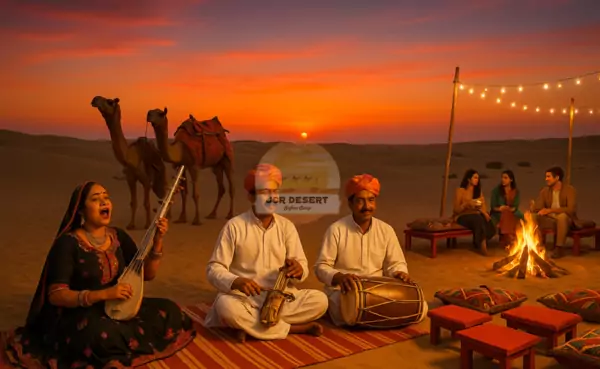 night jaisalmer desert