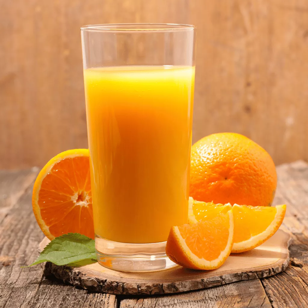 Maharaja Camp 9 orange juice served at desert safari camp