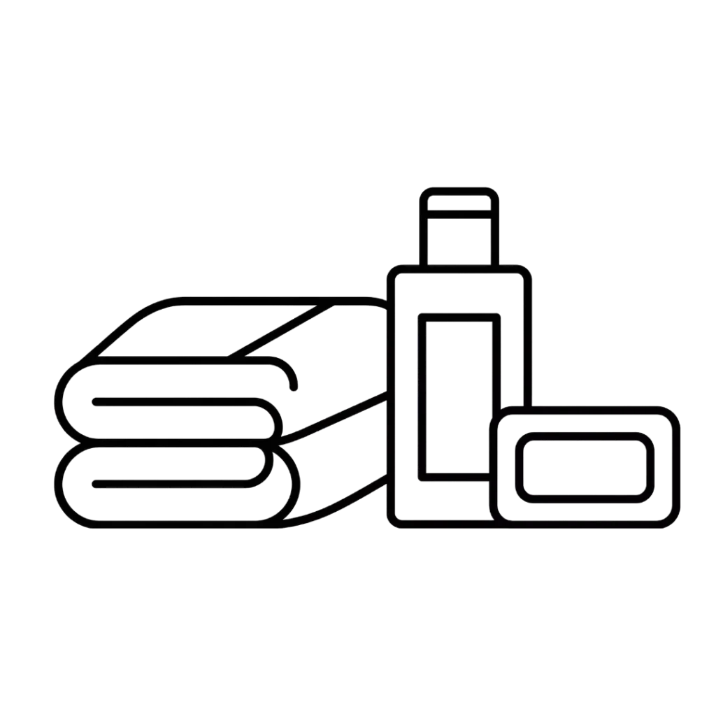 toiletries towels icon